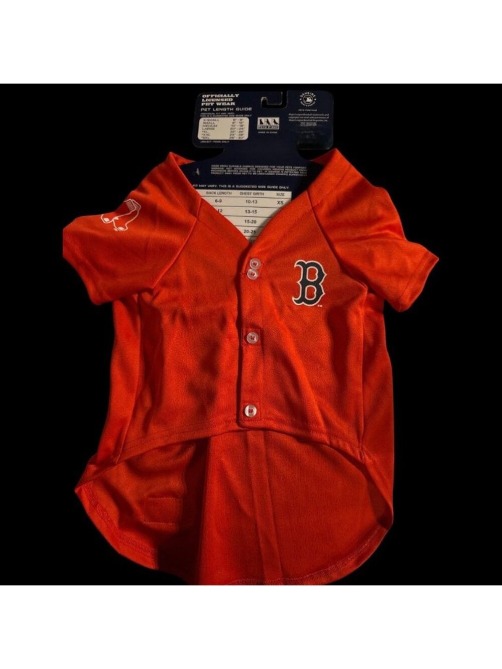 MLB Team Jersey for Dogs Boston Red Sox licensed Cooperstown Large New with Tag - Picture 3 of 8